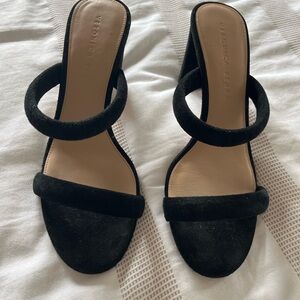 Veronica Beard Black Women's Suede Sandals